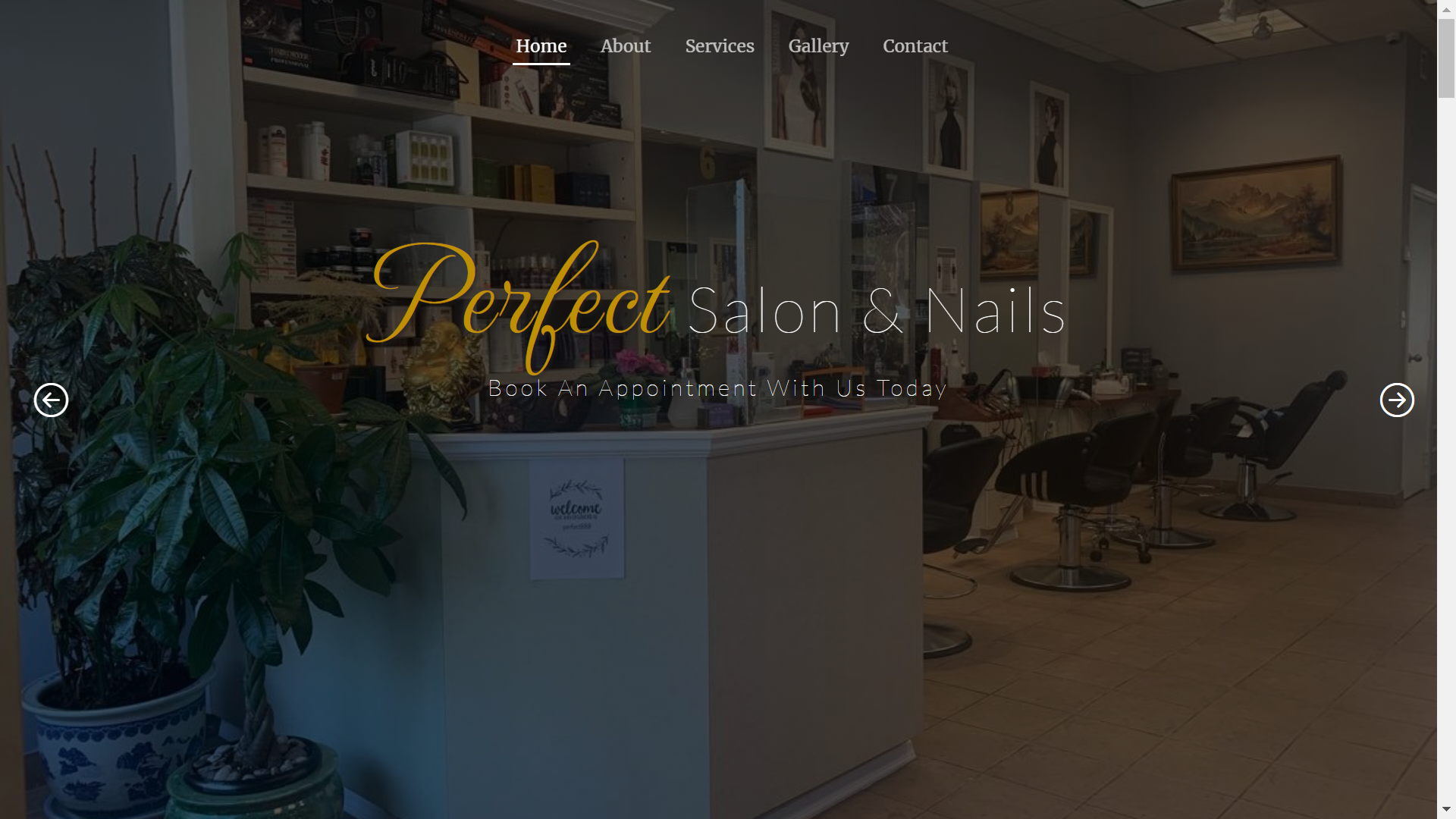 Perfect Salon Website